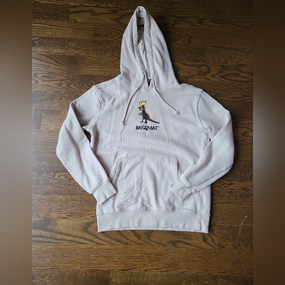 Basquiat Jean Michel Cream Hoodie for Men Sz.XS